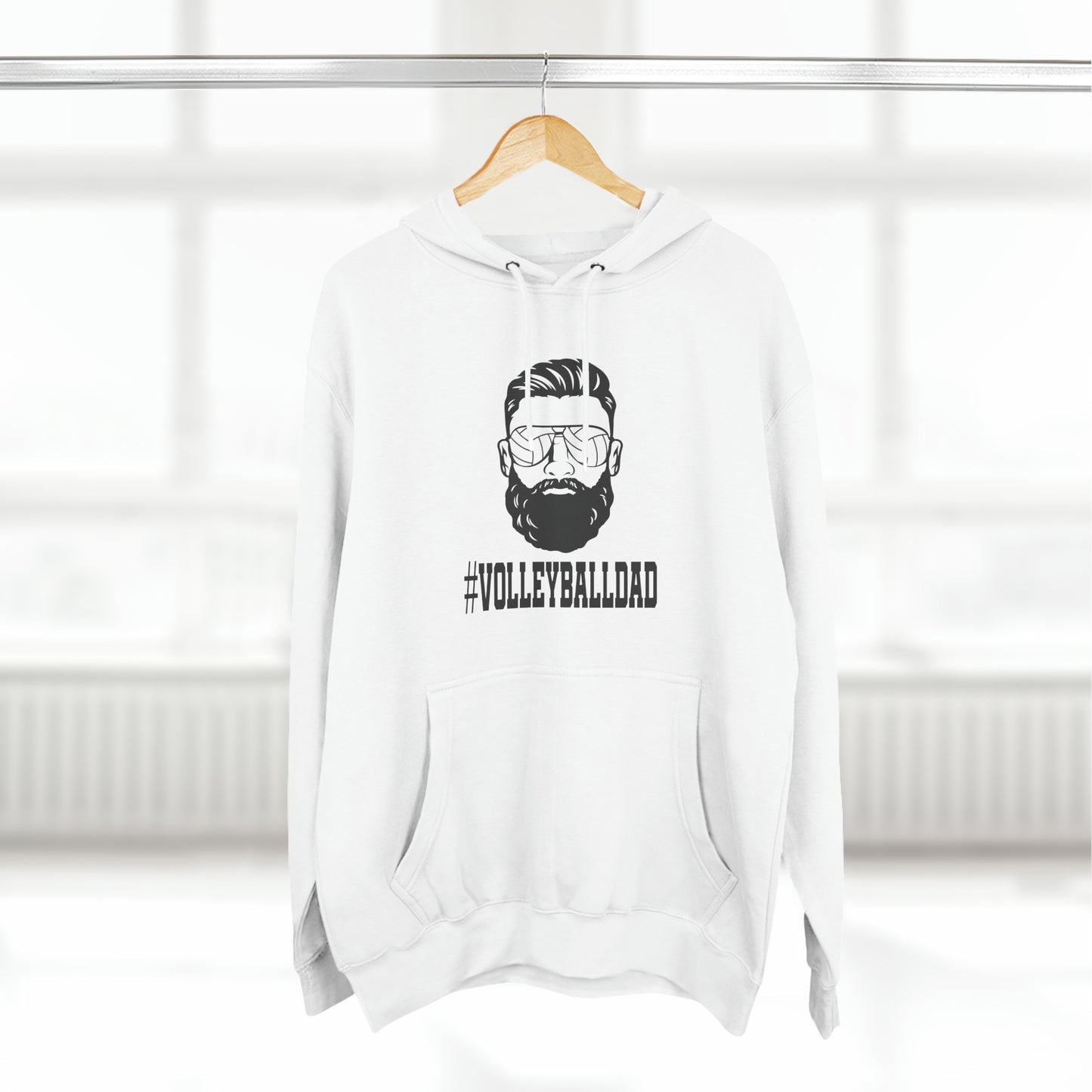 Volleyball Dad Fleece Hoodie