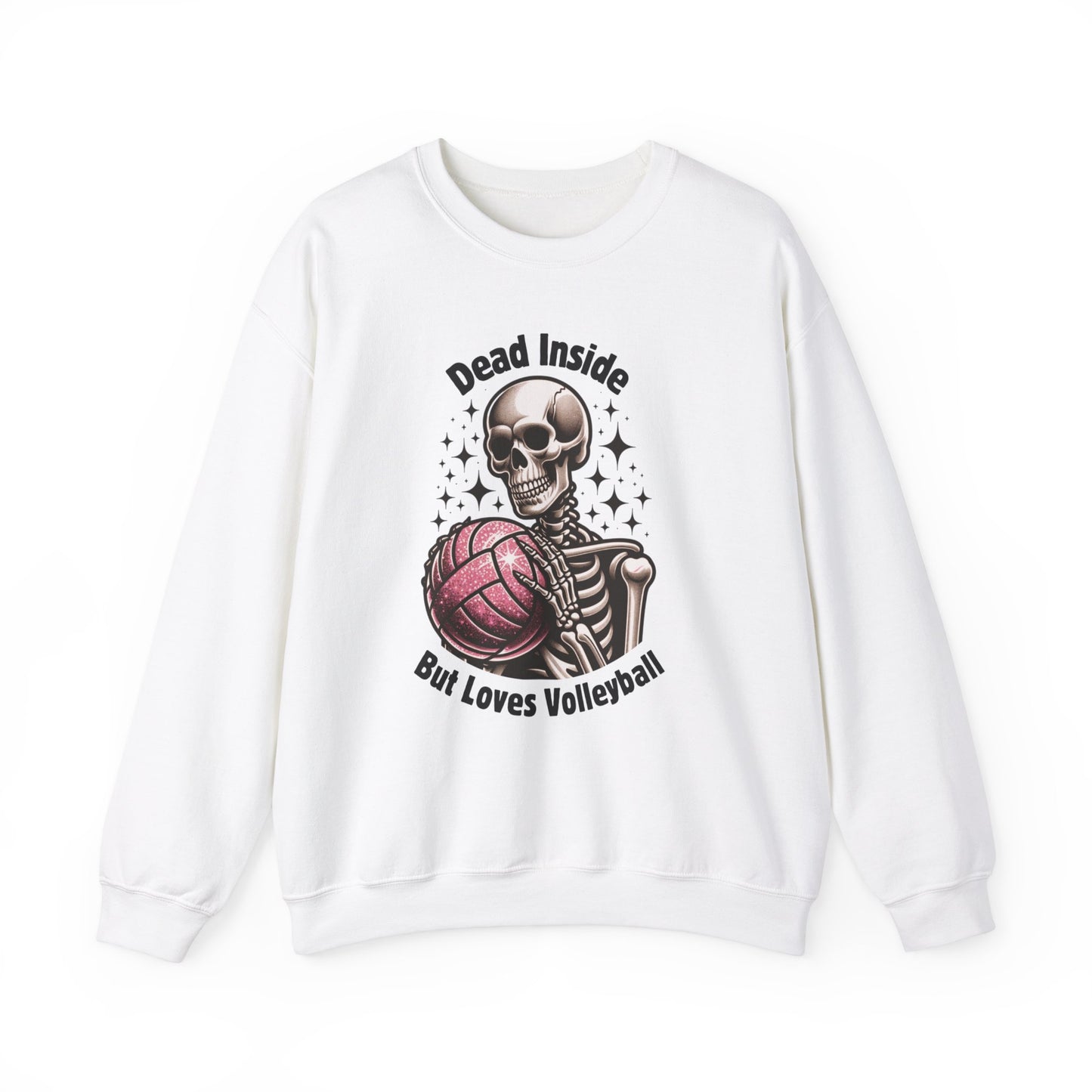 Dead Inside But Loves Volleyball Unisex Heavy Blend™ Crewneck Sweatshirt