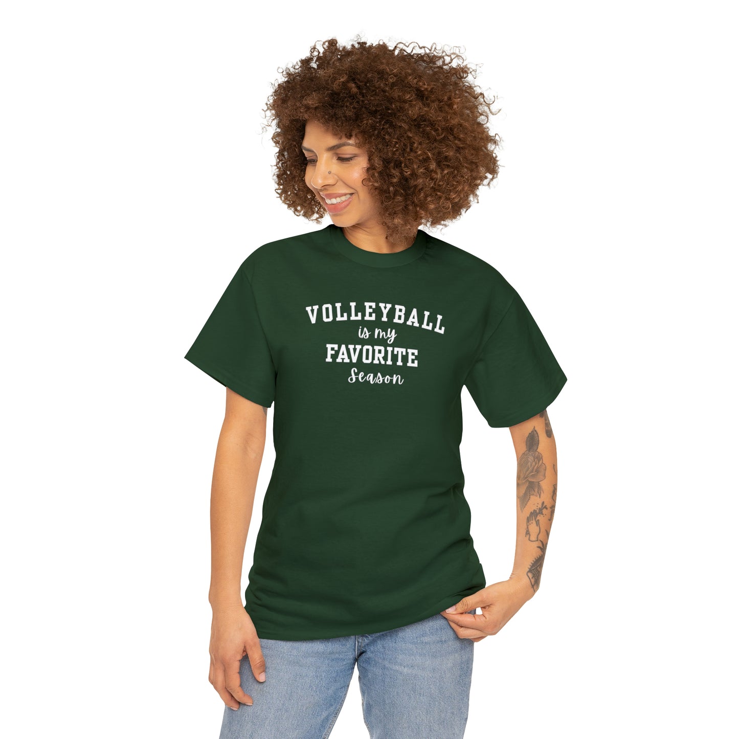 Volleyball is my Favorite Season Unisex Heavy Cotton Tee