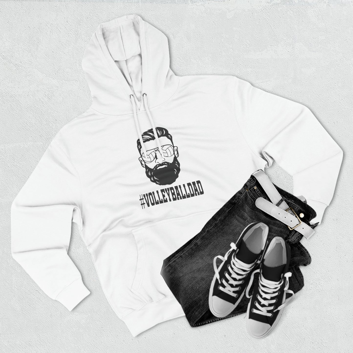 Volleyball Dad Fleece Hoodie