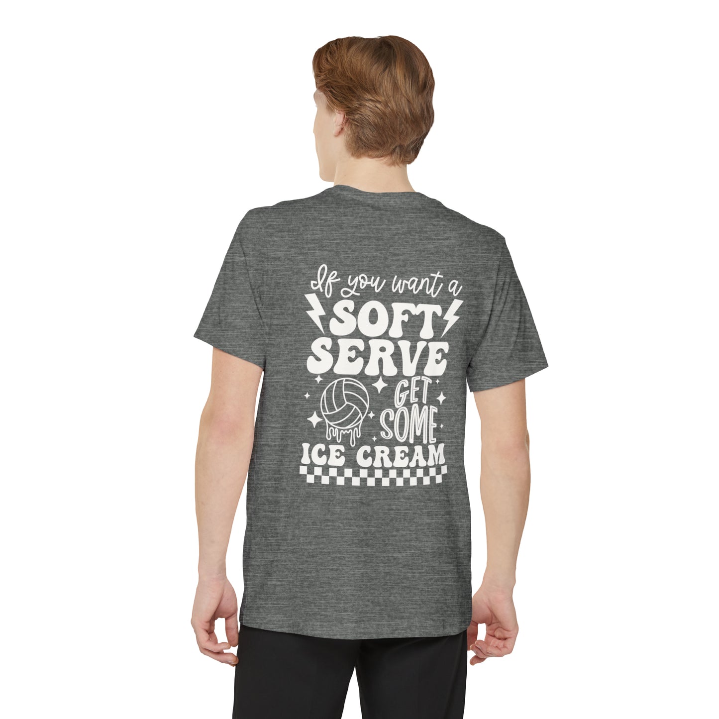 Soft Serve Unisex Volleyball Pocket T-shirt