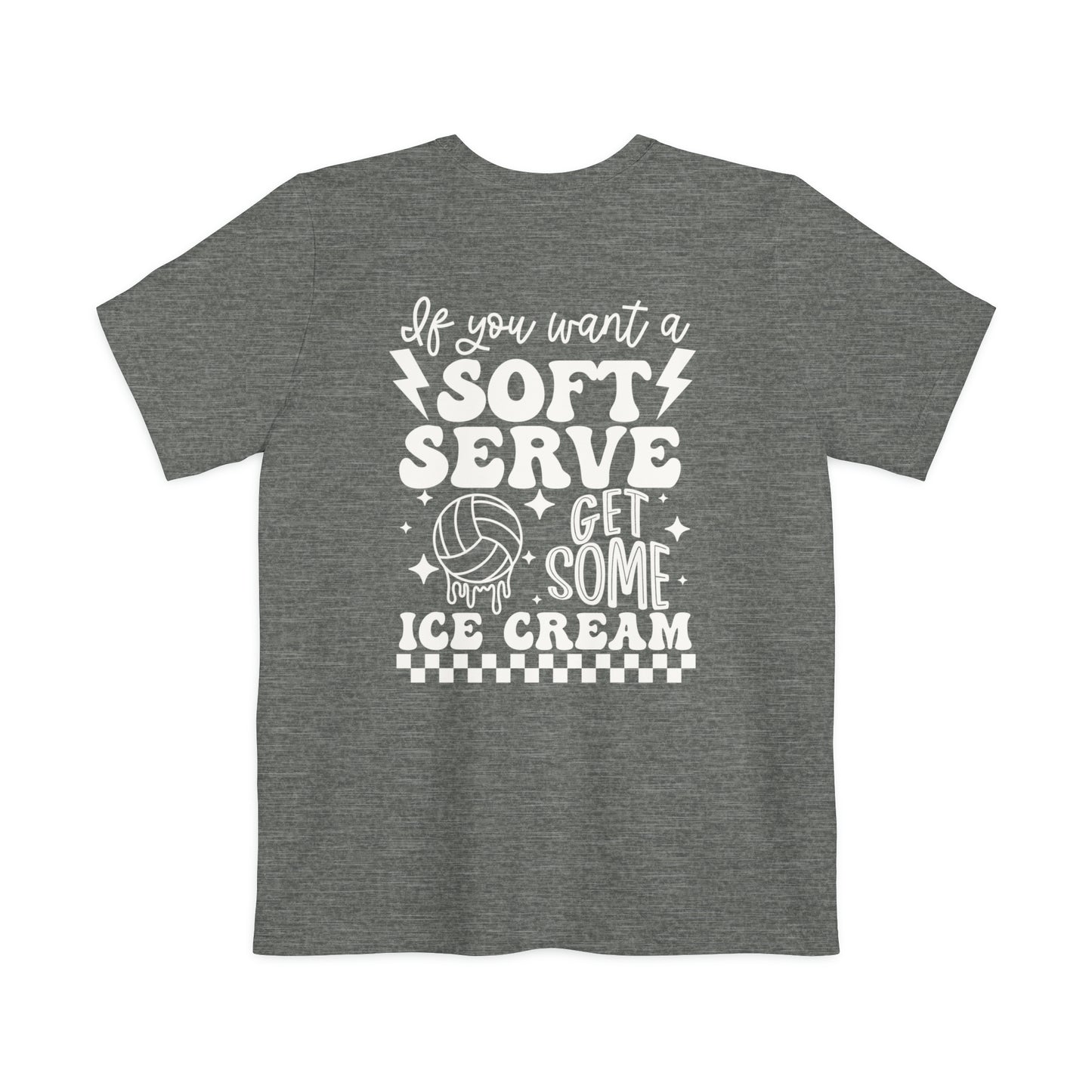 Soft Serve Unisex Volleyball Pocket T-shirt