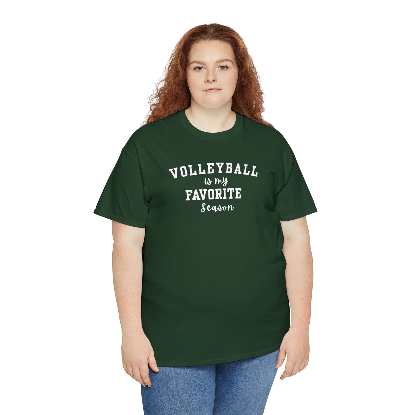 Volleyball is my Favorite Season Unisex Heavy Cotton Tee