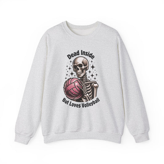 Dead Inside But Loves Volleyball Unisex Heavy Blend™ Crewneck Sweatshirt