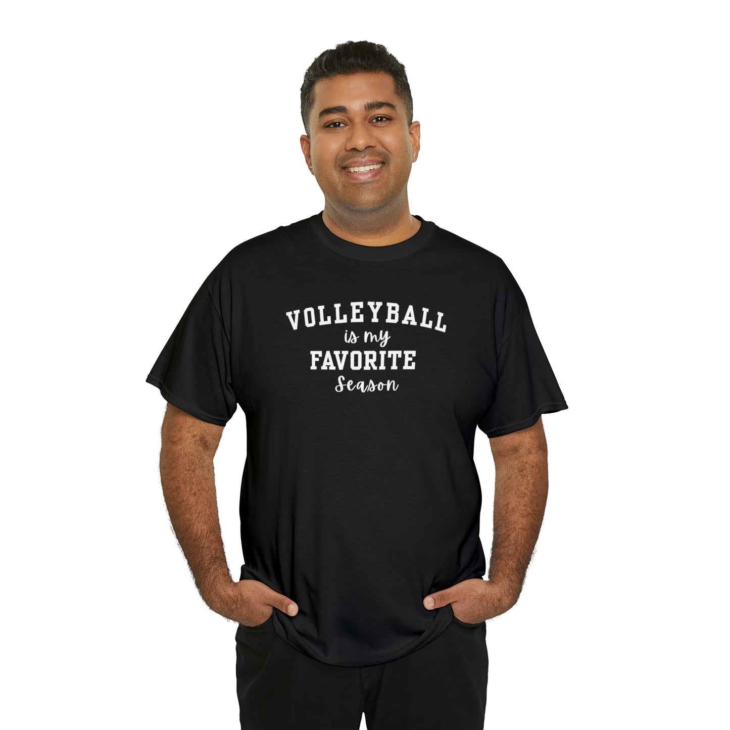 Volleyball is my Favorite Season Unisex Heavy Cotton Tee