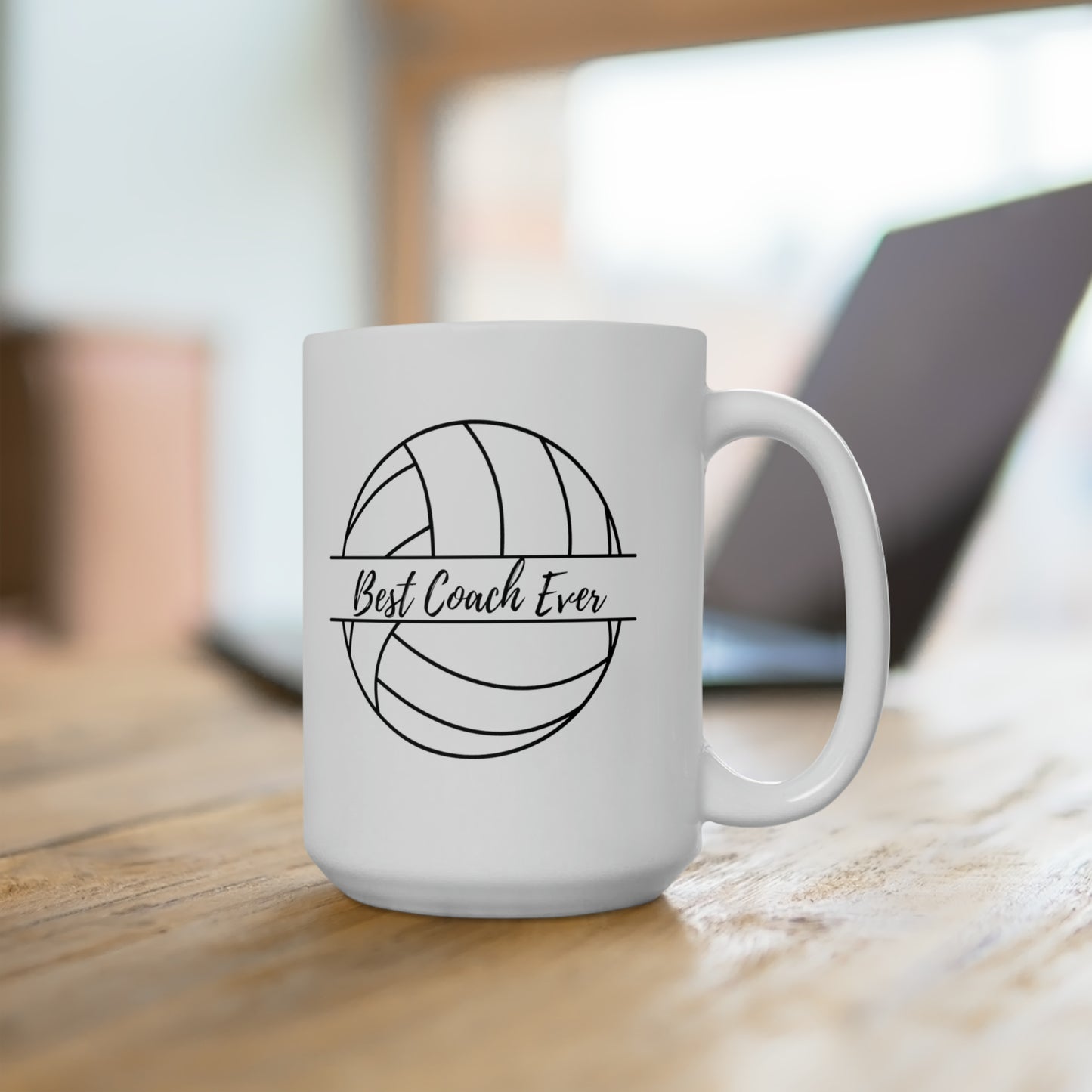 Best Coach Ever Volley Ceramic Mug 15oz