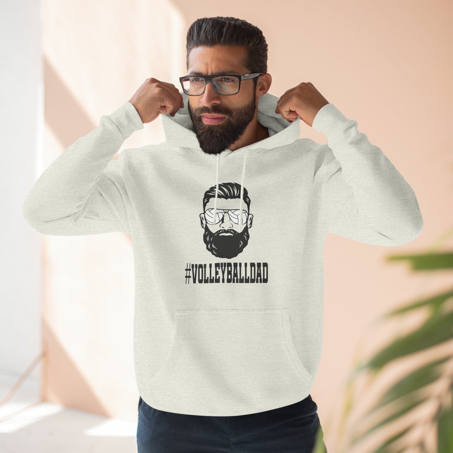 Volleyball Dad Fleece Hoodie