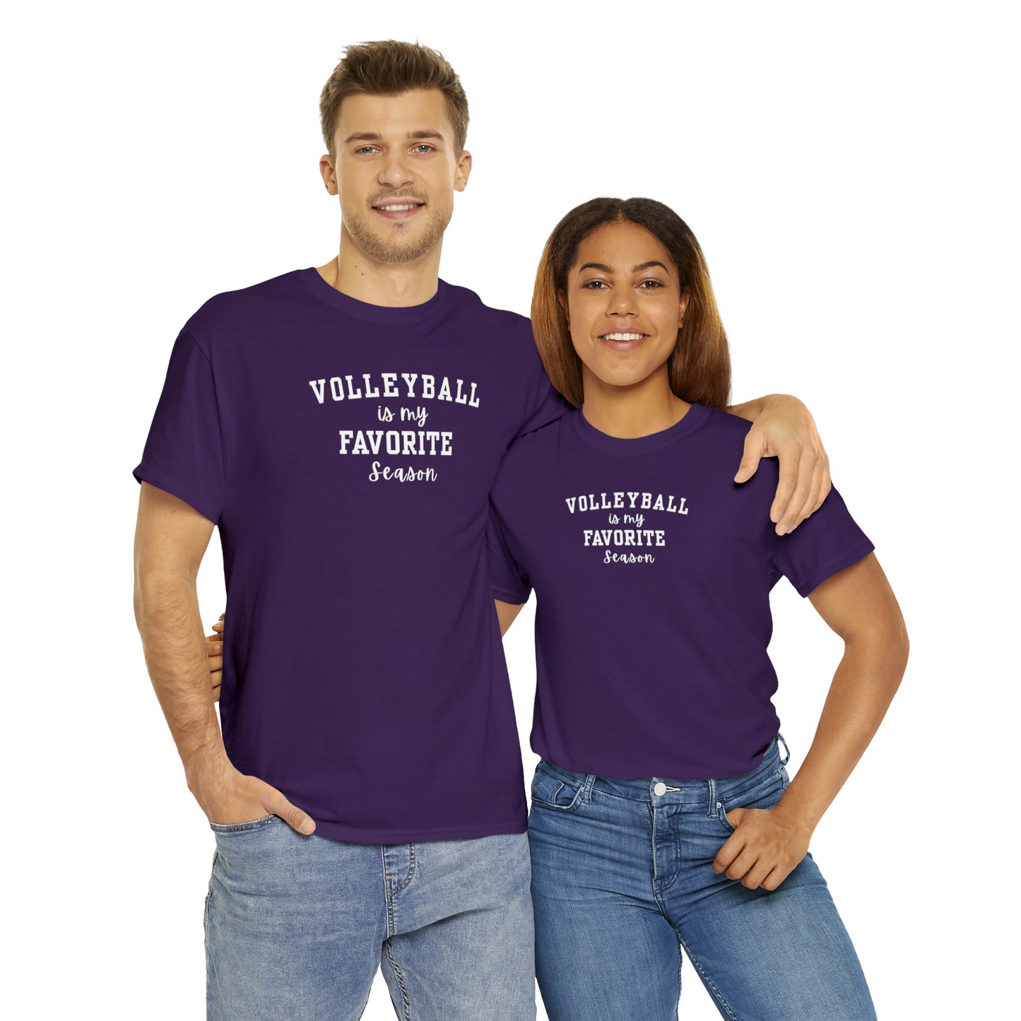 Volleyball is my Favorite Season Unisex Heavy Cotton Tee