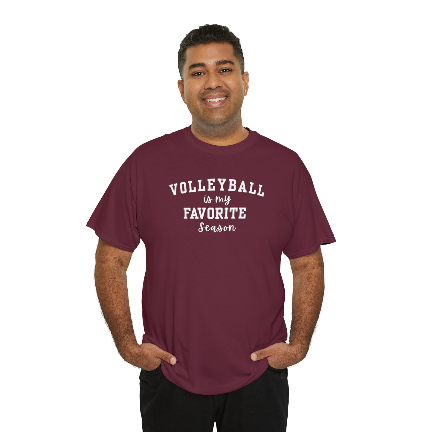 Volleyball is my Favorite Season Unisex Heavy Cotton Tee