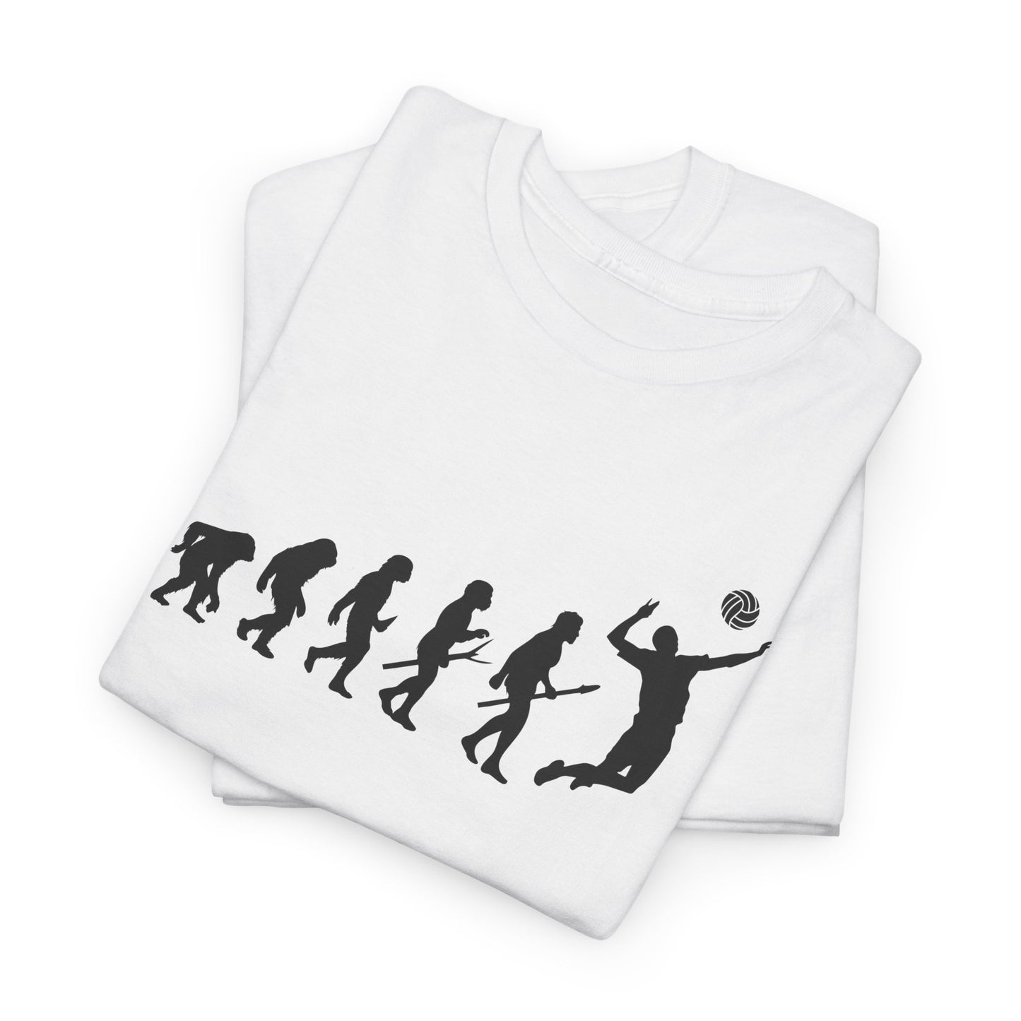 Volleyball Evolution Unisex Heavy Cotton Tee