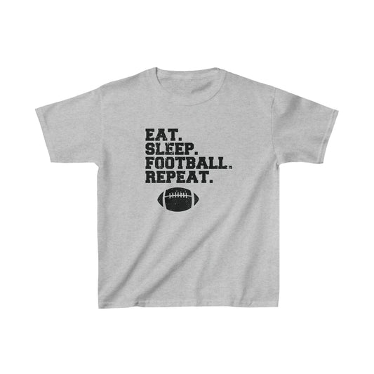 Eat, Sleep, Football, Repeat Kids Heavy Cotton™ Tee