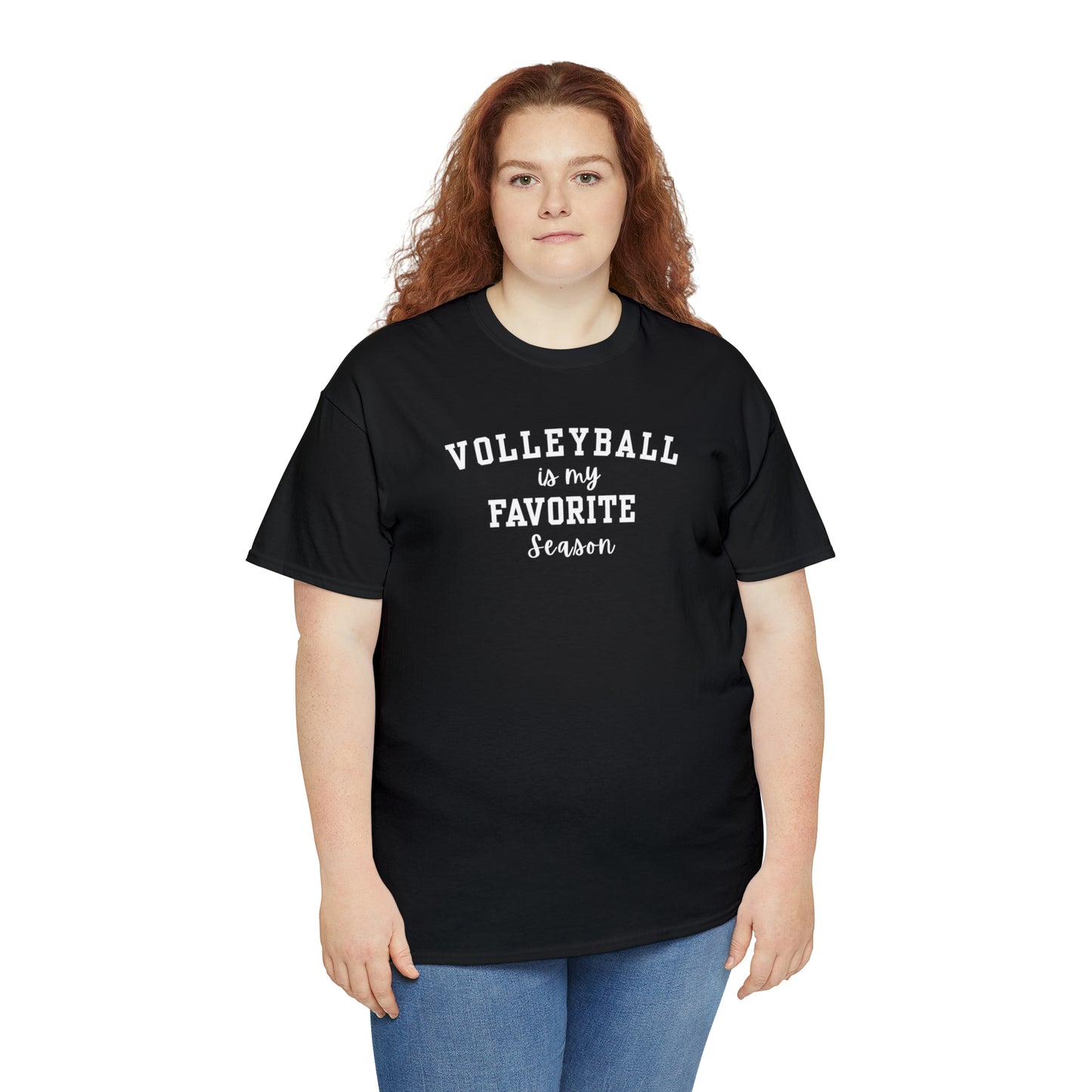 Volleyball is my Favorite Season Unisex Heavy Cotton Tee