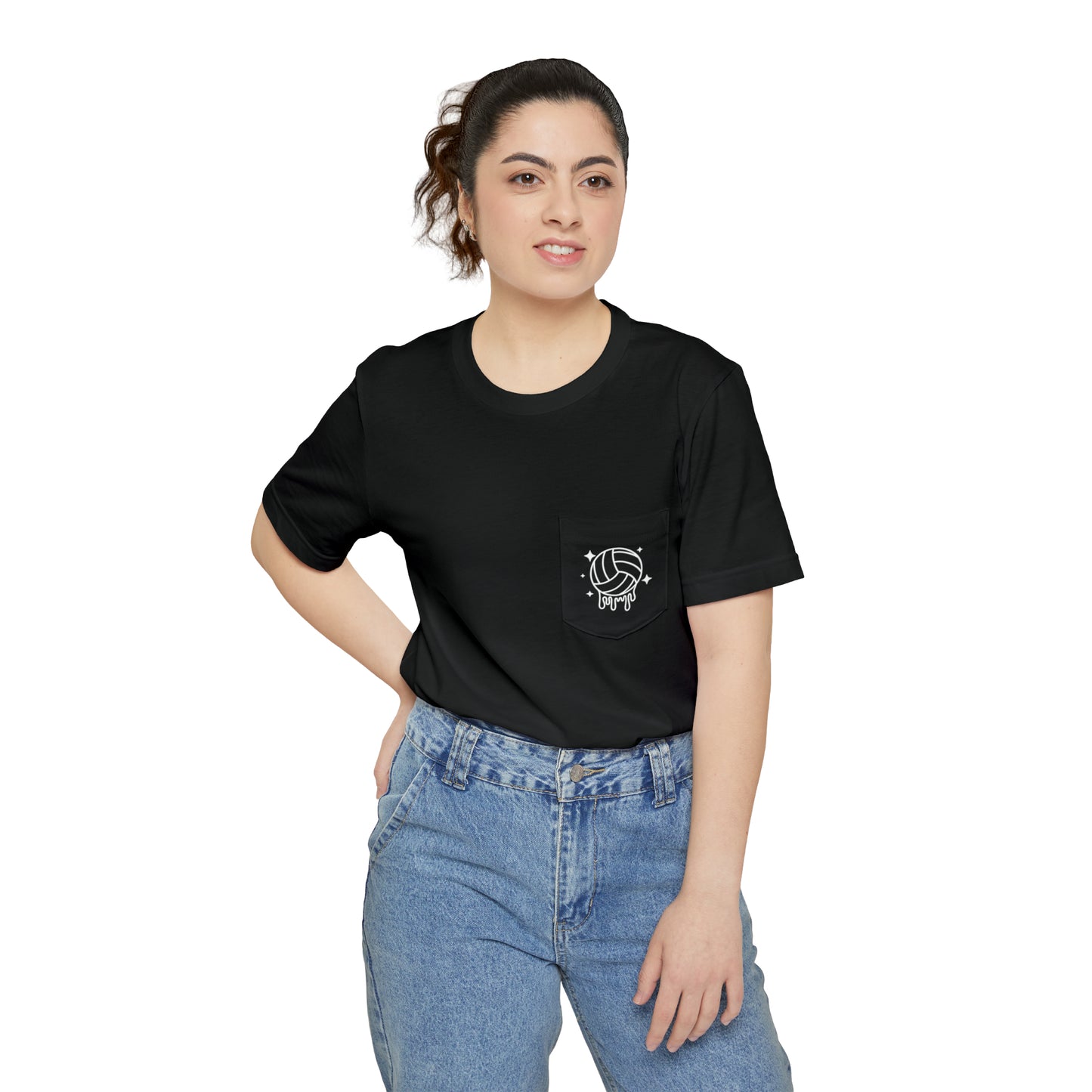 Soft Serve Unisex Volleyball Pocket T-shirt