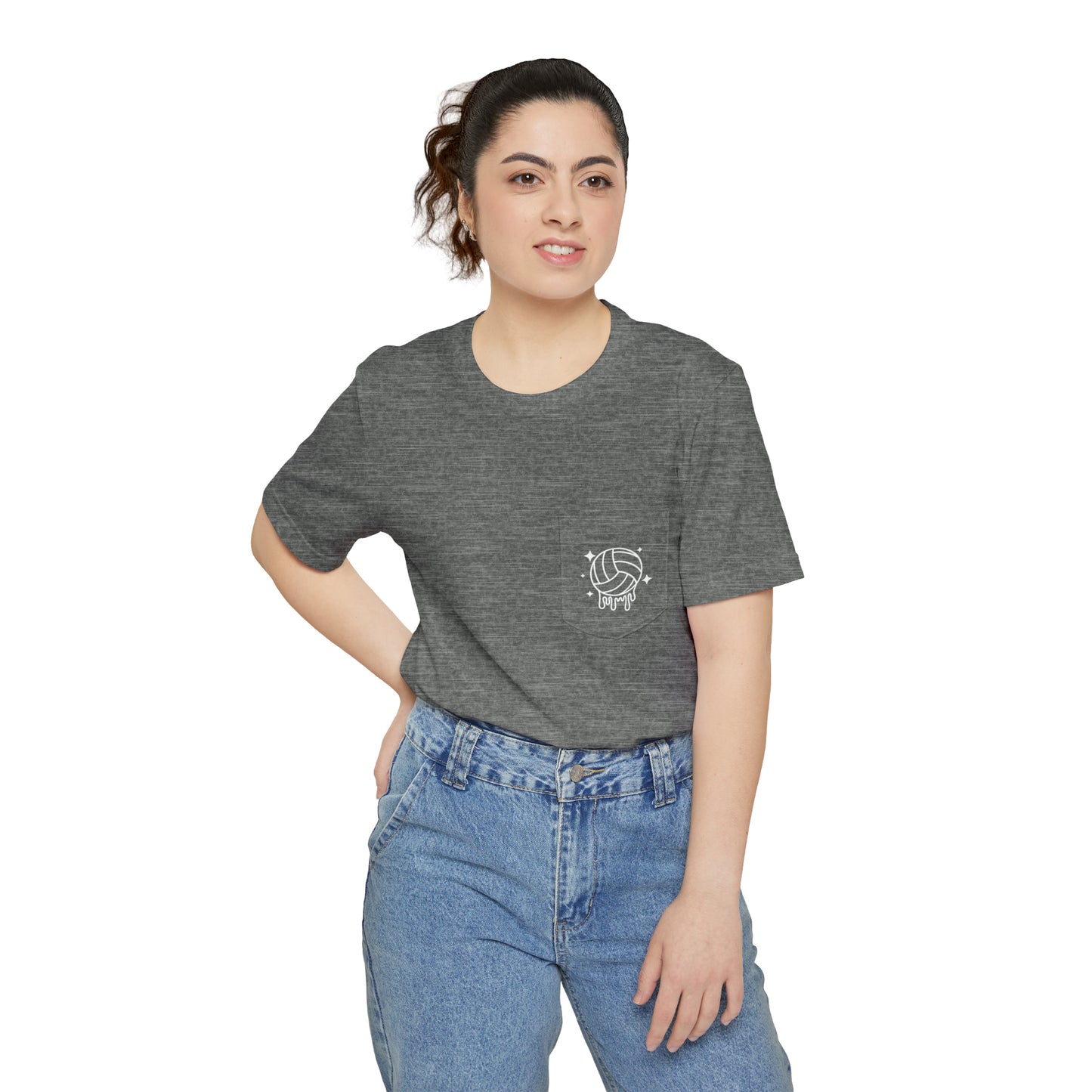 Soft Serve Unisex Volleyball Pocket T-shirt