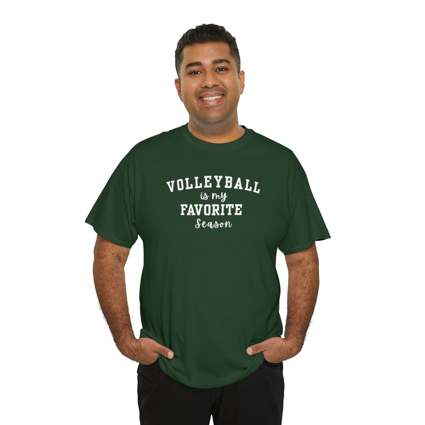 Volleyball is my Favorite Season Unisex Heavy Cotton Tee