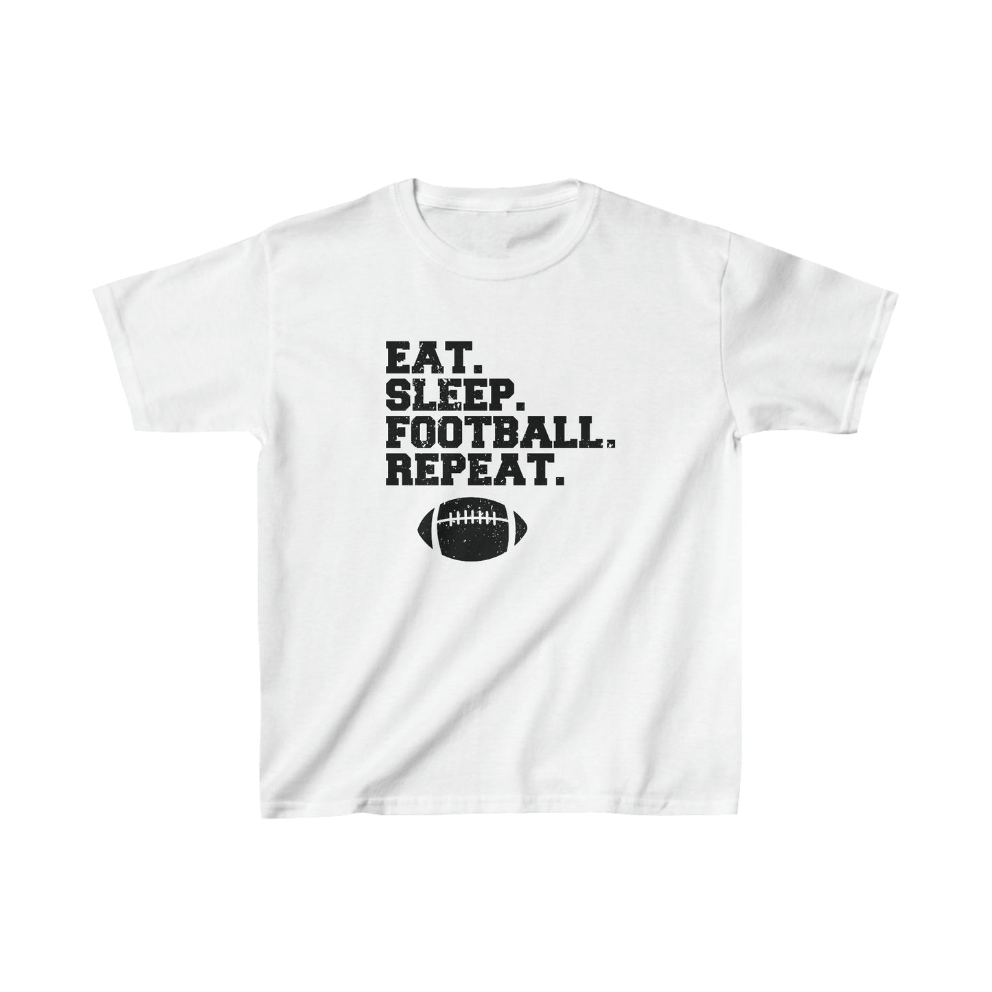 Eat, Sleep, Football, Repeat Kids Heavy Cotton™ Tee