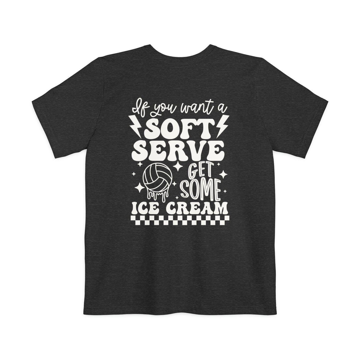 Soft Serve Unisex Volleyball Pocket T-shirt