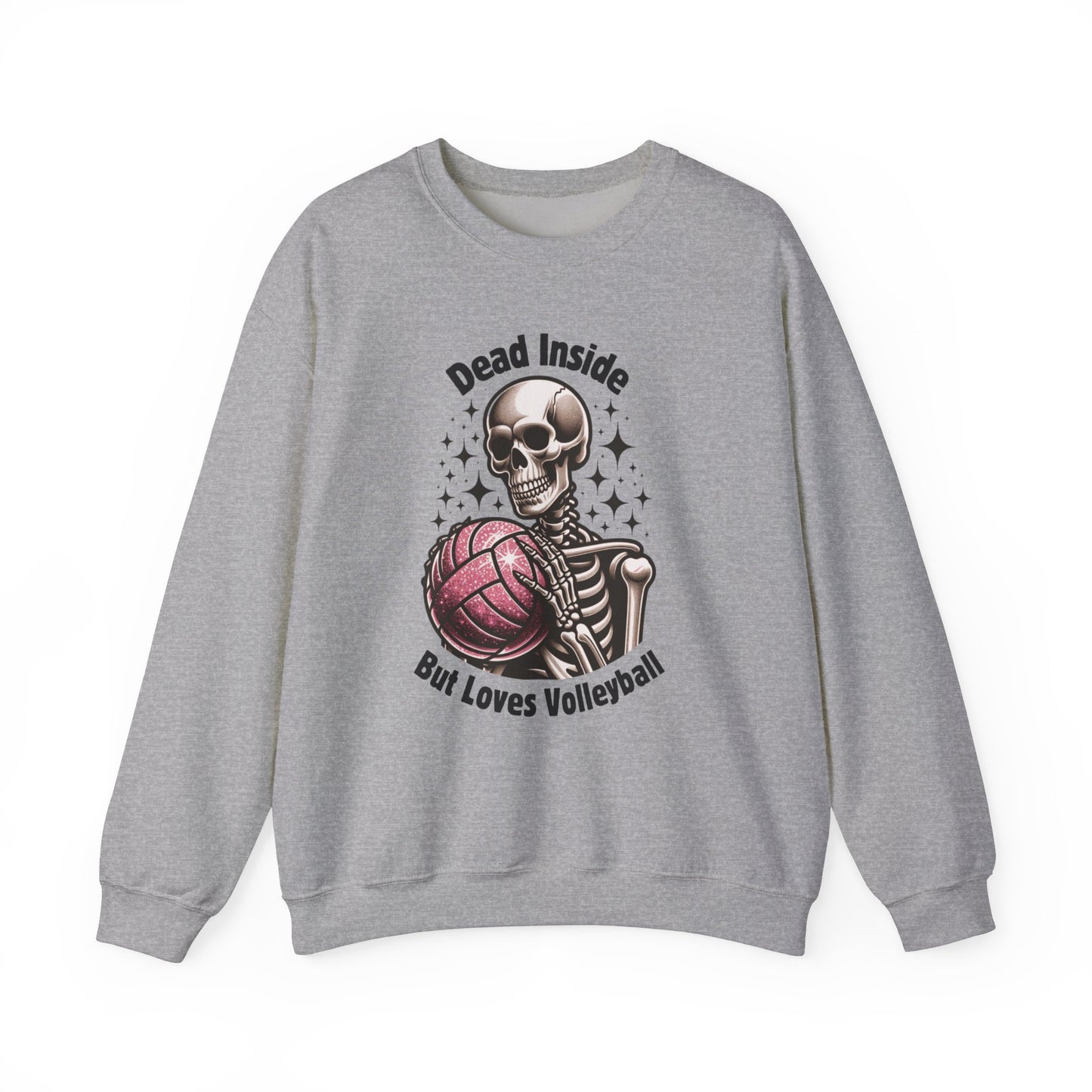 Dead Inside But Loves Volleyball Unisex Heavy Blend™ Crewneck Sweatshirt