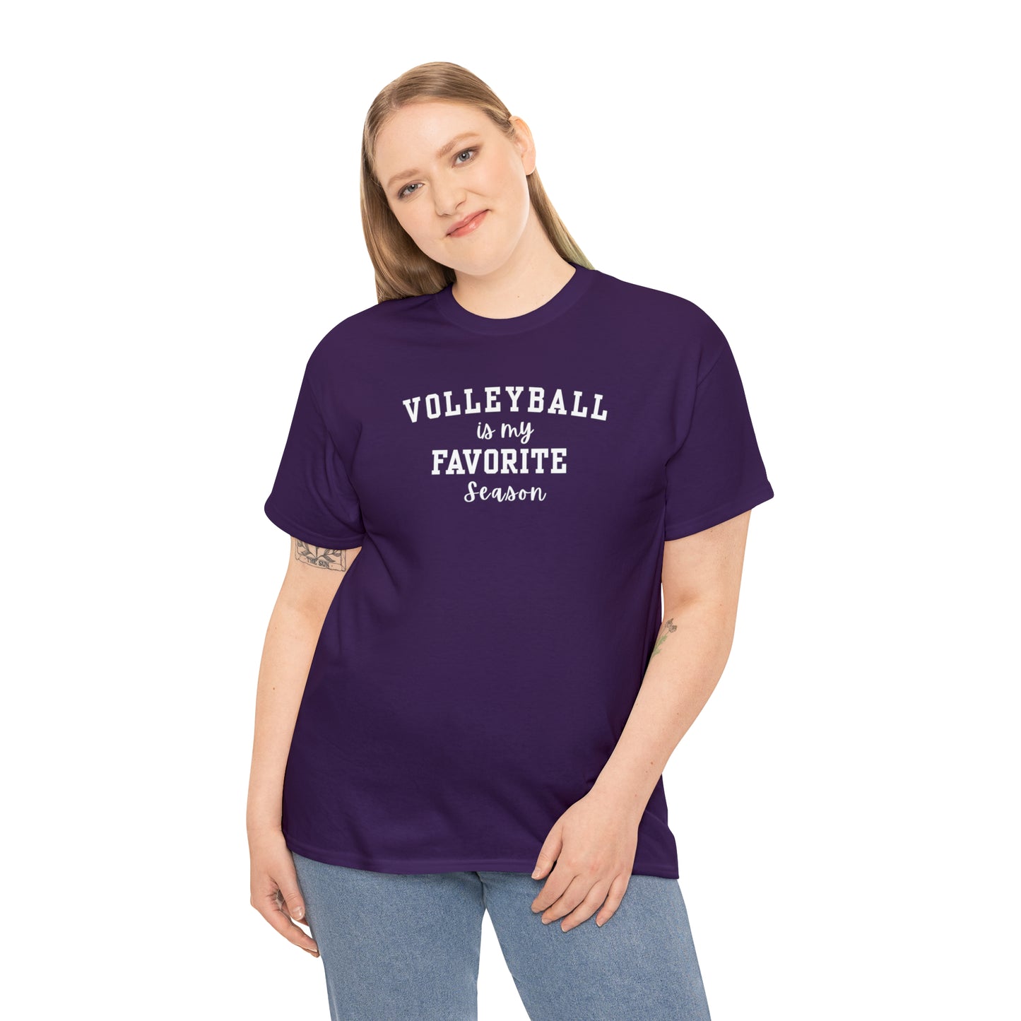 Volleyball is my Favorite Season Unisex Heavy Cotton Tee