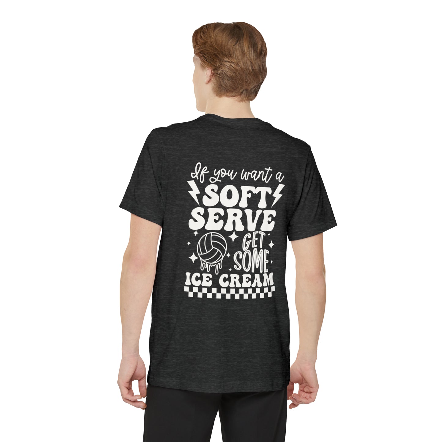 Soft Serve Unisex Volleyball Pocket T-shirt