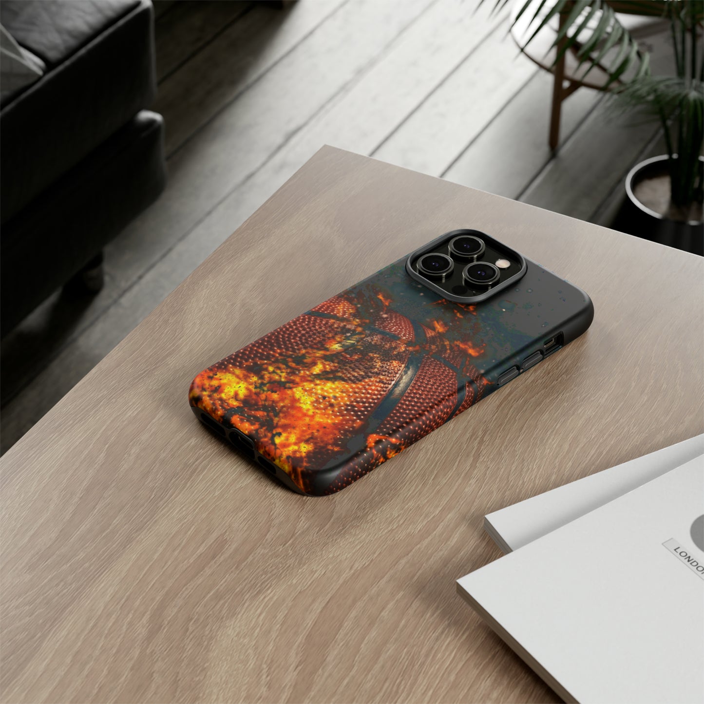 Basketball Inferno Tough Phone Cases