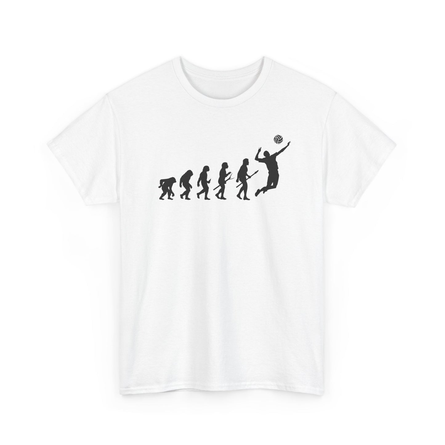 Volleyball Evolution Unisex Heavy Cotton Tee