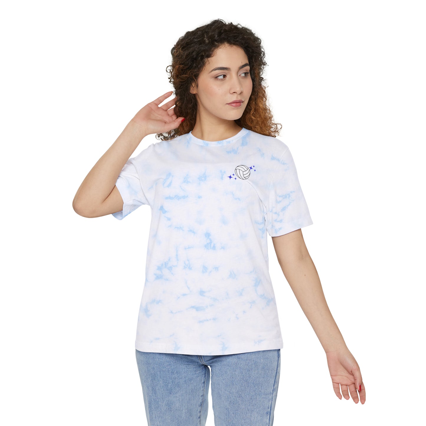 Volleyball Bleachers Unisex Tie-Dyed T-Shirt