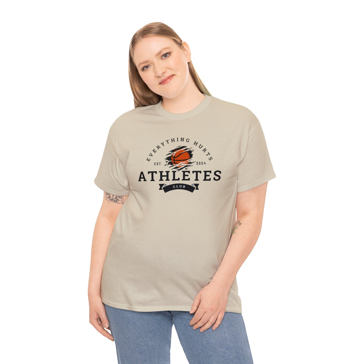 Everything Hurts Athletes Club Basketball Cotton Tee