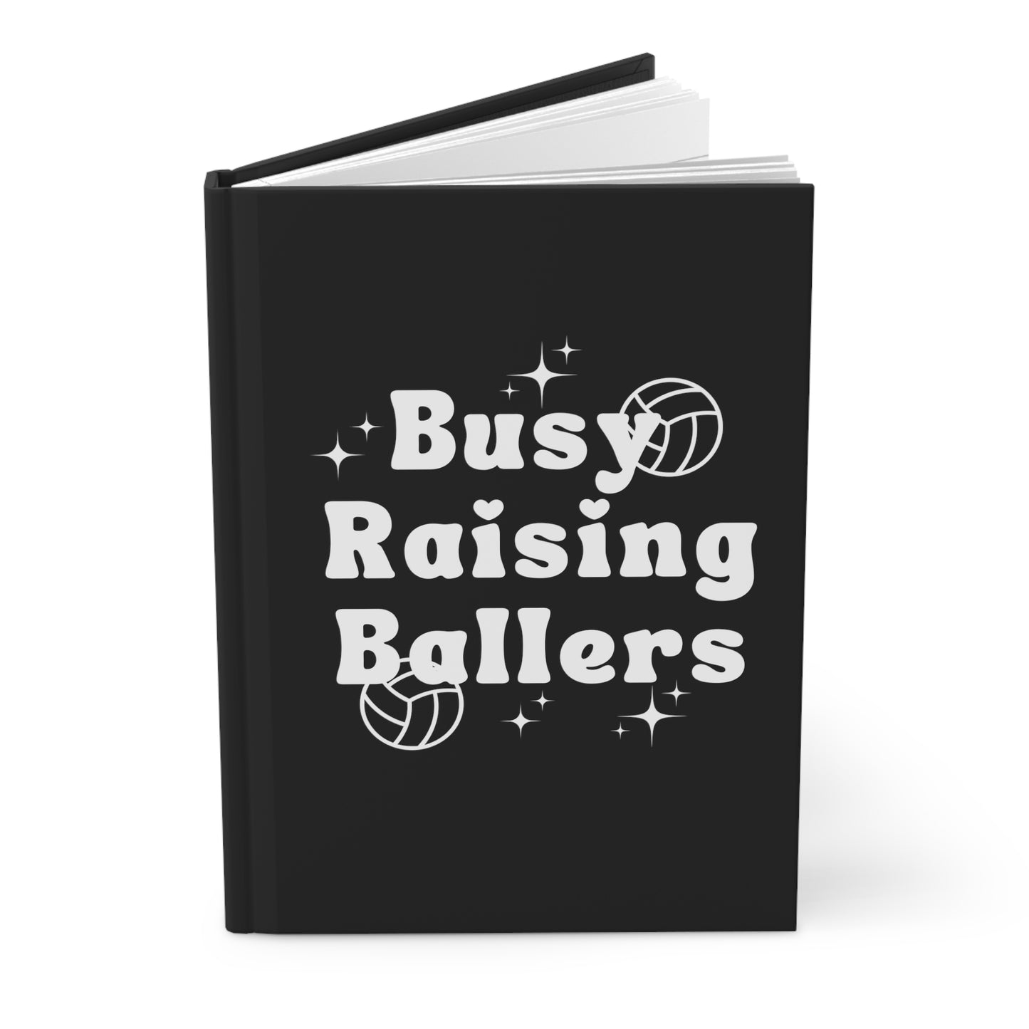 Volleyball Raising Ballers Hardcover Journal Matte