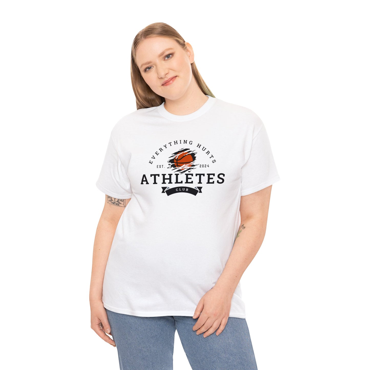 Everything Hurts Athletes Club Basketball Cotton Tee